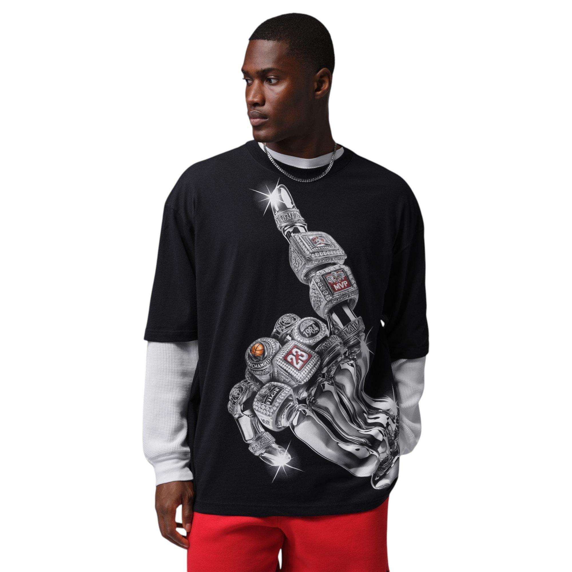 JORDAN CHROME VIII TEE - BLK - BLACK